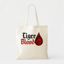 Totot för tigerblod $13,95 hänger lös tote bag