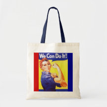 Totot "kan vi göra den!", Slogan Rosie riveteren Tygkassar