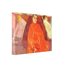 Toulouse-Lautrec - i salongdivasna Sträckta Kanvas Tryck