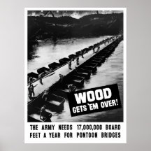 Trä får dem över -- WW2 Posters
