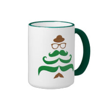 Träd för Herr julmustasch Kaffe Kopp