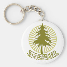 Träd gör luft Keychain Nyckelring