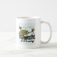 Träd Huggers är för fåglarna Kaffe Koppar