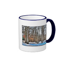 Träd i parkera kaffe kopp