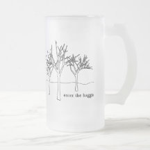 TRÄD RÅNAR (frostat exponeringsglas) Kaffe Mugg