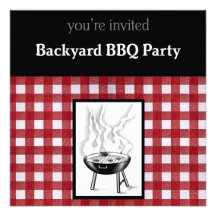 TrädgårdBBQ-inbjudan