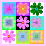 Trädgårds- Flower-9-poster affischer