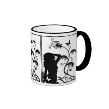 Trädgårds- Lady. för nöje Kaffe Mugg