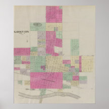 Trädgårds- stad, Finney County, Kansas Affischer