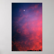 trädgårdsolnedgång posters