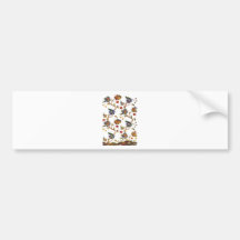 Traditionell Albemarle Jacobean broderi Bildekal