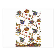 Traditionell Albemarle Jacobean broderi Vykort