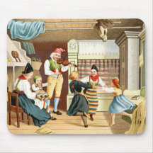 Traditionell skandinavisk familj mus mattor