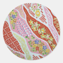 Traditionella japanska mönsterklistermärkear