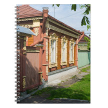 Traditionellt ryskt landhus anteckningsböcker
