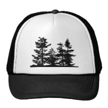TrädSilhouettes Baseball Hat