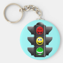 TRAFIKERA SIGNALERAR SMILEYS NYCKELRINGAR