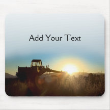 Traktor på soluppgången Mousepad Mus Mattor