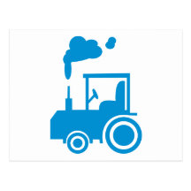 Traktor Vykort