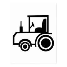 Traktor Vykort