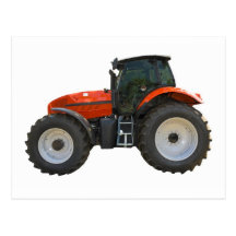 traktor vykort