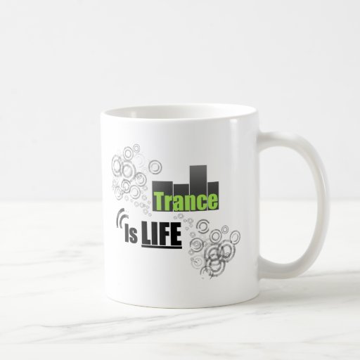 Trancen är liv kaffe muggar