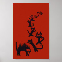 Trappa av Cats. Posters