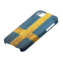 Träsverigeflagga iPhone 5 Cases