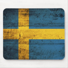 Träsverigeflagga Mus Matta