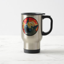 Travel mug för katt för förmögenhetkaka Siamese Muggar