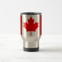 Travel mug med flagga av Kanada Kaffe Mugg
