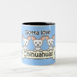 Tre Chihuahuas Kaffe Koppar