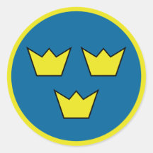 "Tre kronor ", Klistermärke