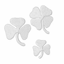Tre Shamrocks görar grön damPoloskjortan