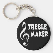 Trebletillverkare Nyckel Ring