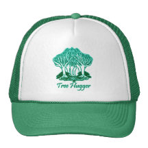 Tree hugger naturmiljöaktivist för Aqua Keps