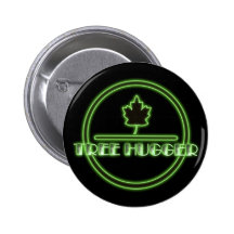 Tree hugger neon knäppas knappar