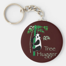 Tree hugger Panda Nyckel Ring