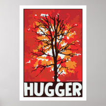 Tree hugger unik höst affischer