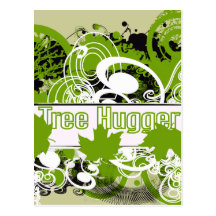 Tree hugger vykort