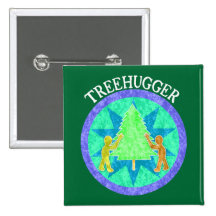 Treehugger knäppas knappar med nål