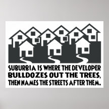 Treeless förorterna posters