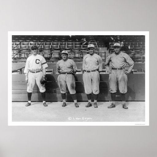 Trefaldig lekbaseball 1920 affisch
