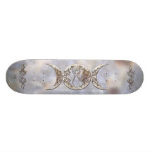 Trefaldig måneMoonstonegudinna Anpassningsbara Skateboard