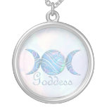 Trefaldig MoonOpalgudinna Anpassningsbar Halsband
