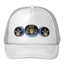 Trefaldig spiral Lunar månehatt Trucker Kepsar