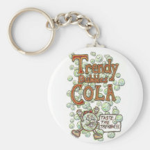 Trendiget bubblar Cola Nyckel Ring
