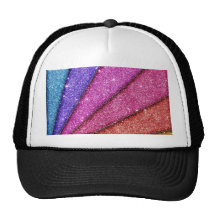 Trendy Geometrical Glitter Stripes Hats