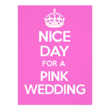 TREVLIG DAG för ett ROSA BRÖLLOP Personliga Inbjudningskort