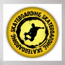 Trevlig Skateboarding förseglar 1 Posters